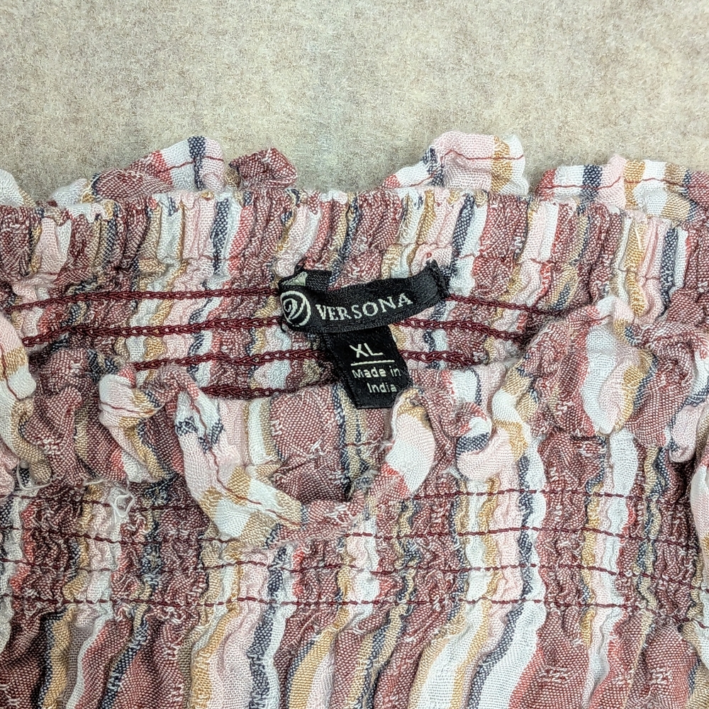 Striped Off-Shoulder Top - Picture 3 of 7